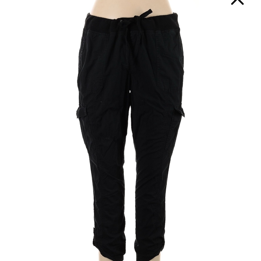 Torrid Black Cargo Pants with Elastic Waistband